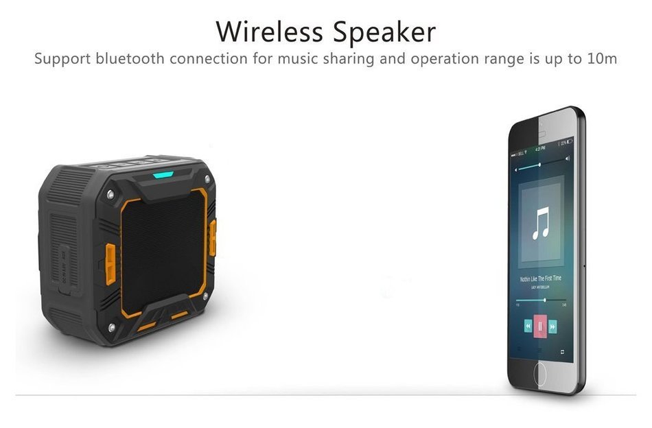 FIIL akx-zoz-z1 Ultra Portable Bluetooth Speaker, Mini Wireless Waterproof/Dustproof Speaker, Perfect for Bike... N4