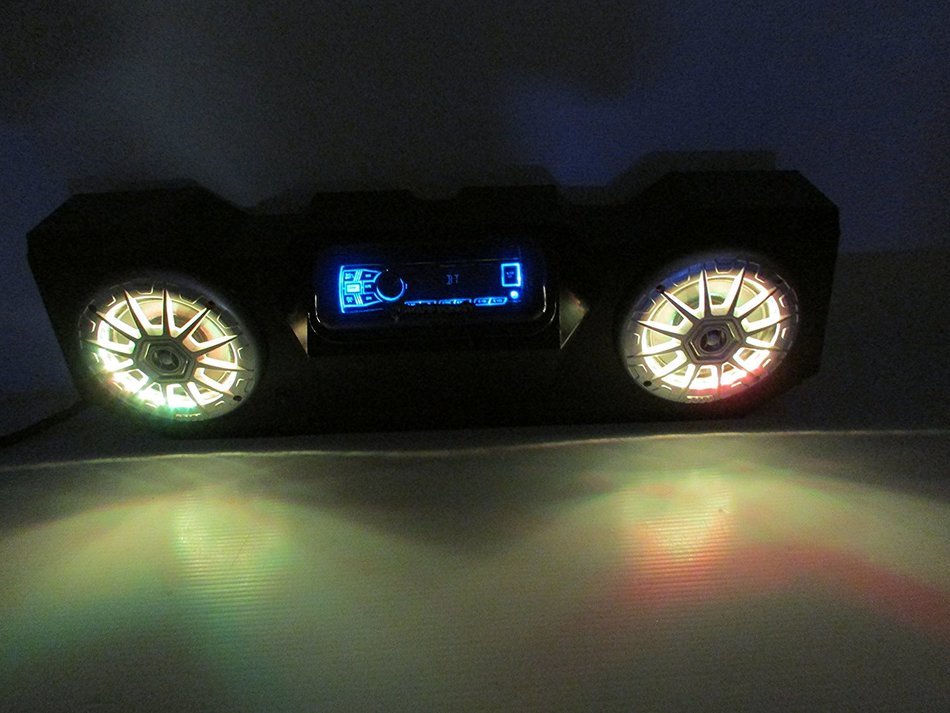 SD 4BBT2RGB -Polaris RZR Stereo System Bluetooth UTV Side by Side (2-6.5" marine speakers) N4