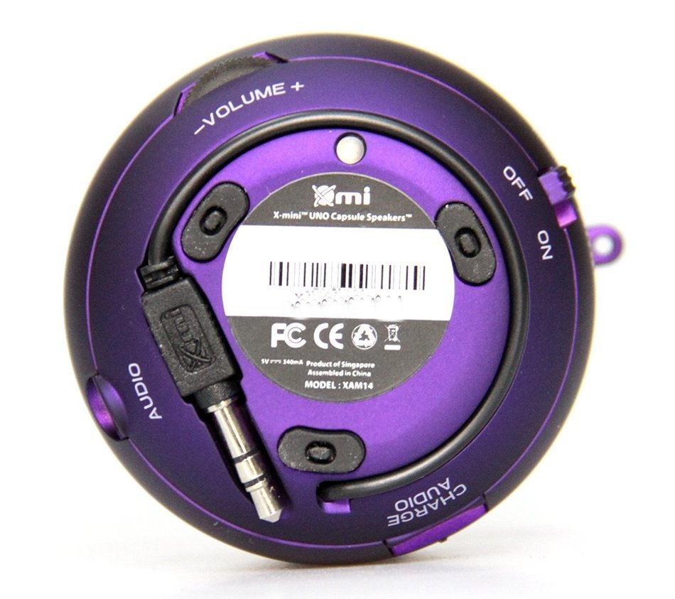 X-Mini UNO XAM14-PU Portable Capsule Speaker, Mono, Purple N3
