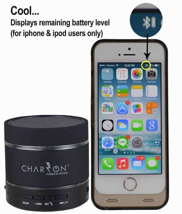 CHACHA Portable Wireless Resonance Vibration Bluetooth Speaker System speakerphone + SD card/ Party lights for...