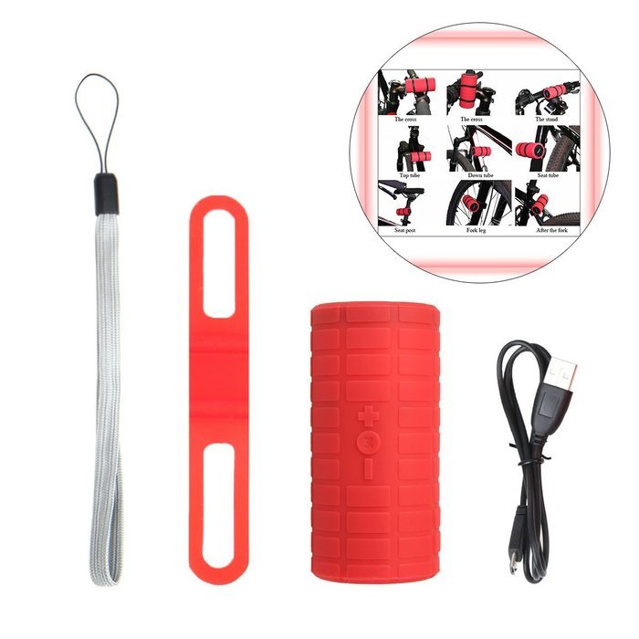 Pericross Outdoor Wireless Portable Bluetooth Speaker Cycling bike Music speakers Mp3 player with Micro Sd Card... N6