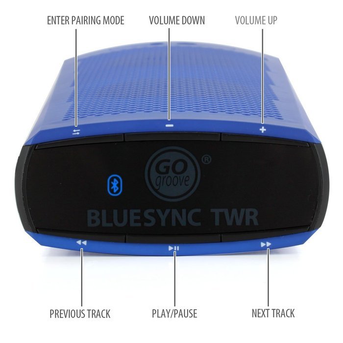 GOgroove BlueSYNC TWR Portable Wireless Bluetooth Tower Speaker &ndash; Works With Phones, Tablets, MP3 Players, & More! N3