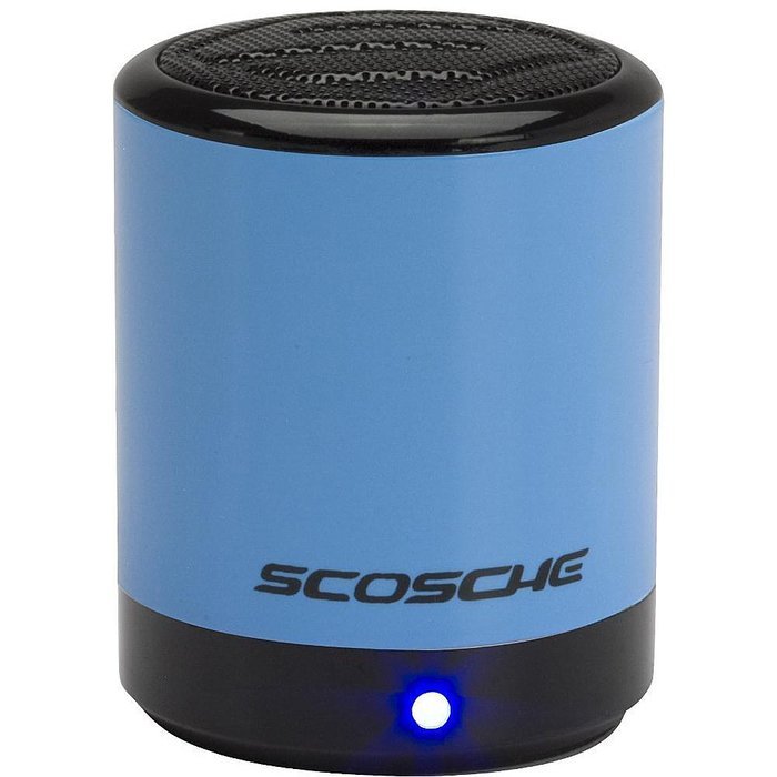 Scosche BTCANBL boomCAN BT Compact Wireless Bluetooth Speaker, Blue