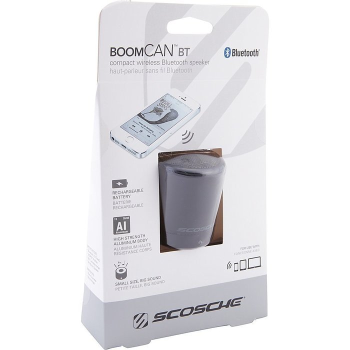Scosche BTCANBL boomCAN BT Compact Wireless Bluetooth Speaker, Blue N4