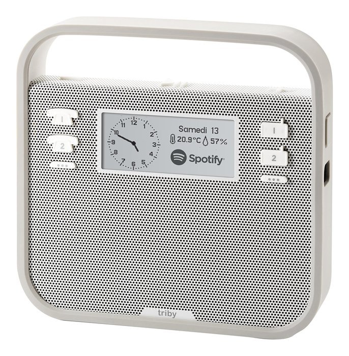 Invoxia Smart Portable Speaker with Amazon Alexa, Grey