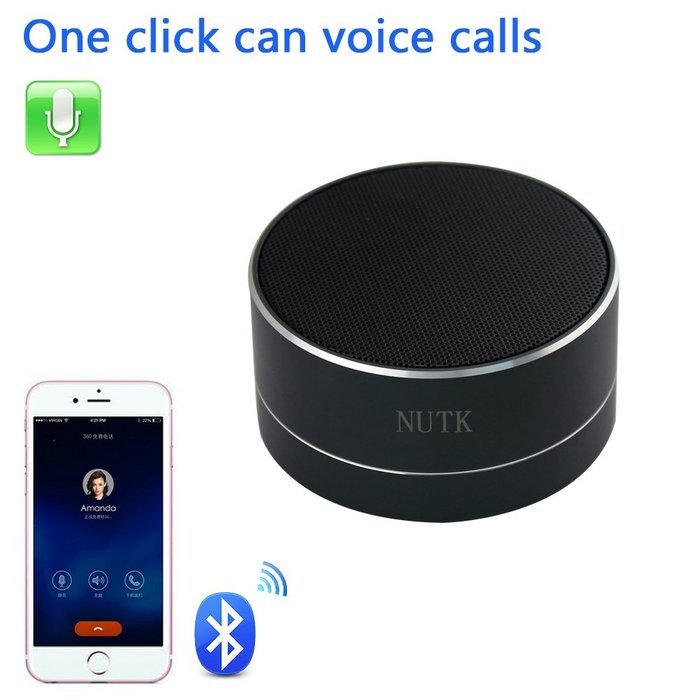 NUTK Bluetooth Speaker, MINI Desk Office Wireless Powerful Sound Portable Speaker with Radio function,USB and... N2