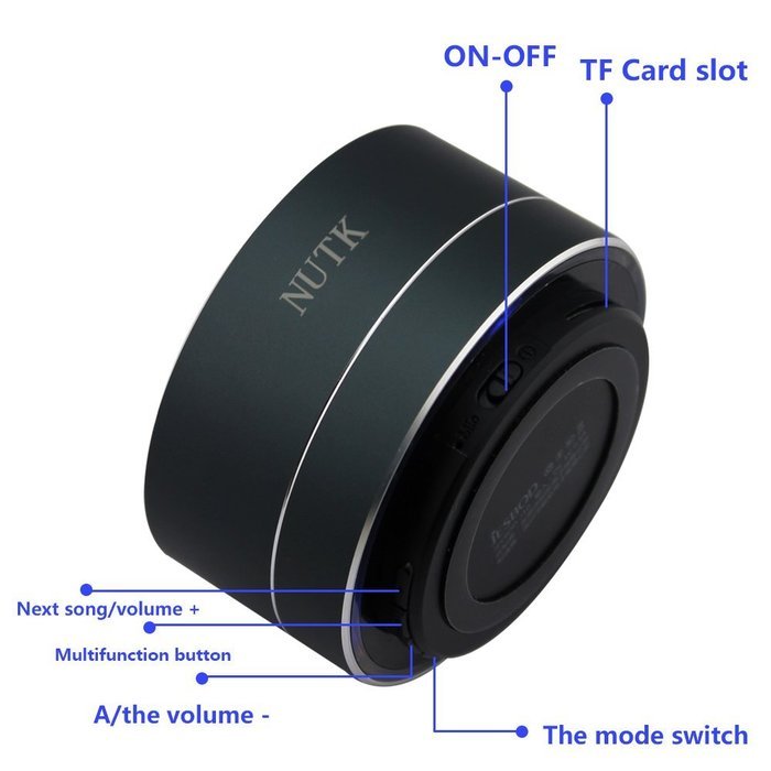 NUTK Bluetooth Speaker, MINI Desk Office Wireless Powerful Sound Portable Speaker with Radio function,USB and... N5