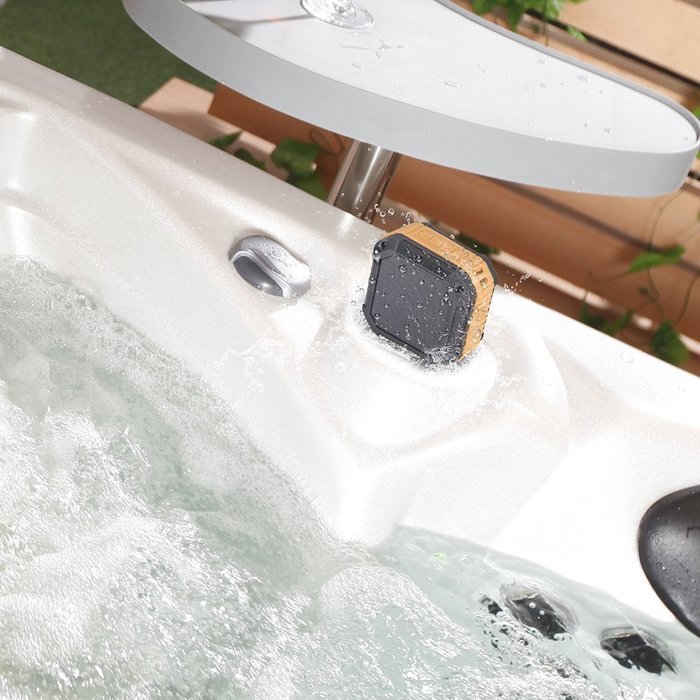 OnlinDo, Mini 5W Power (IPX5 Water Resistant) Waterproof Bluetooth Wireless Speaker w/ Suction Cup & Mic for IOS... N23