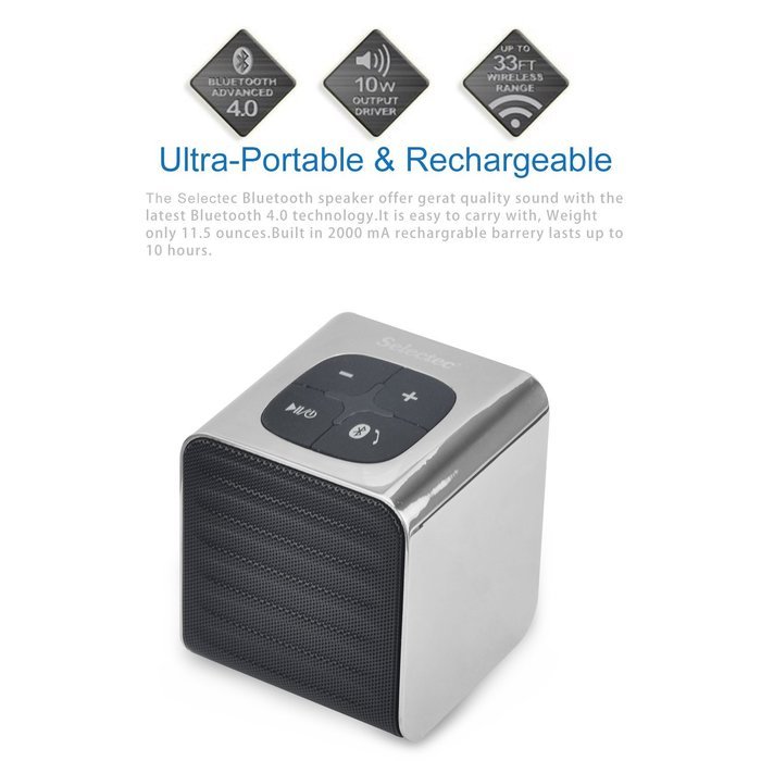 Selectec Bluetooth Speaker Player Wireless Stereo Lossless Hi-Fi Audio Bluetooth Receiver N4