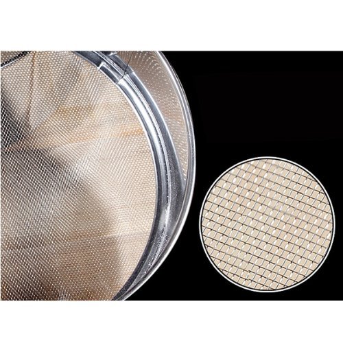 "21cm Sliver Stainless Steel Wire Mesh Flour Sifter Professional Tool" shopping N4