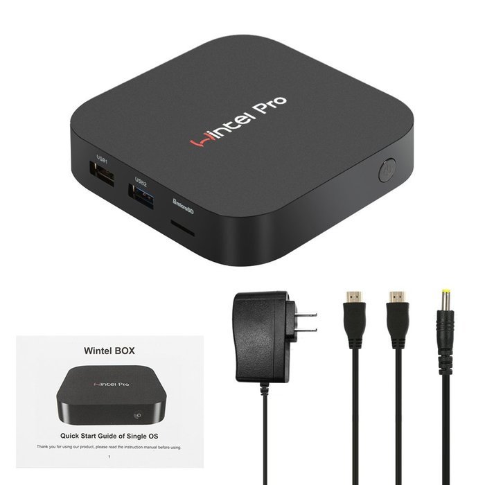 Docooler CX-W8 Pro Smart TV Box Windows 10 Intel Z8300 64 Bit 2GB / 32GB Mini PC 2.4G WiFi & LAN Bluetooth 4.0... N9
