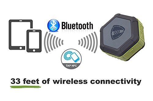 Zettaguard ZS100 Portable Wireless Outdoor Shower Bluetooth 4.0 Speaker with IP67 Waterproof Function N4
