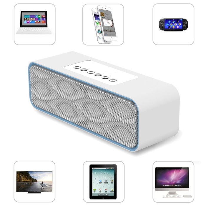 Bluetooth Speaker, Ubetter Audio Duo Portable Wireless Speaker,High-Definition Sound Quality for All Phones and... N6