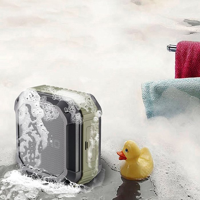 Gloriest Bluetooth Wireless and Waterproof 5W Shower Speaker- Hands Free Speakerphone Feature - Use as Pool Speaker... N6