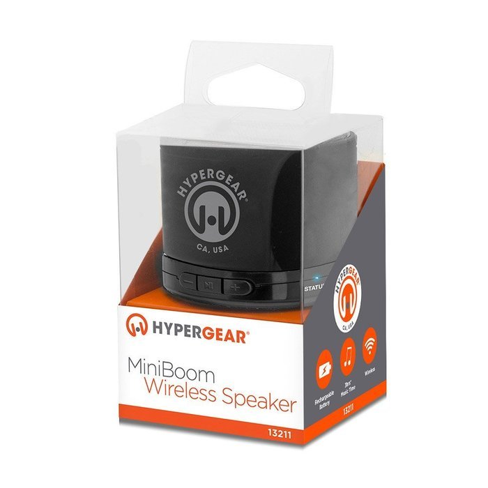 HyperGear Bluetooth/Wireless Speaker for All Smartphones - Retail Packaging - Black N5