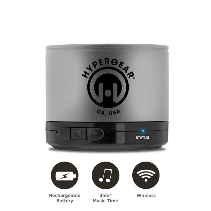 HyperGear Bluetooth/Wireless Speaker for All Smartphones - Retail Packaging - Black N20