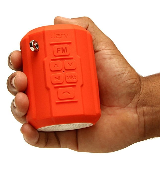 Jarv Big Shot Water Resistant Rugged Bluetooth Speaker with FM radio - Gray N2