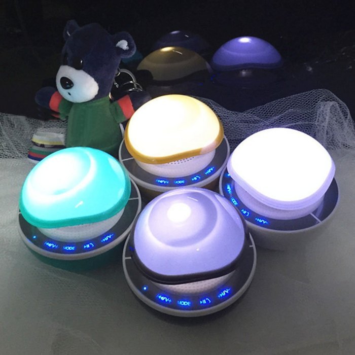 LarKoo Wireless Rechargeable Bluetooth Speakers MP3 Players with Touch Free Call Dest Lamp Night Light X-bass... N7