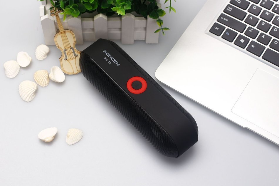KONCEN KC-18 Wireless Bluetooth Speaker,Portable Stereo Bluetooth Speaker FM Radio, Support USB HOST & Micro SD... N5
