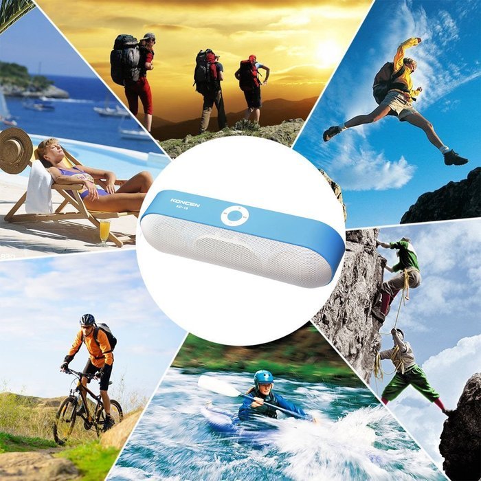 KONCEN KC-18 Wireless Bluetooth Speaker,Portable Stereo Bluetooth Speaker FM Radio, Support USB HOST & Micro SD... N13