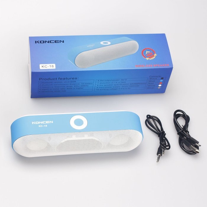 KONCEN KC-18 Wireless Bluetooth Speaker,Portable Stereo Bluetooth Speaker FM Radio, Support USB HOST & Micro SD... N14