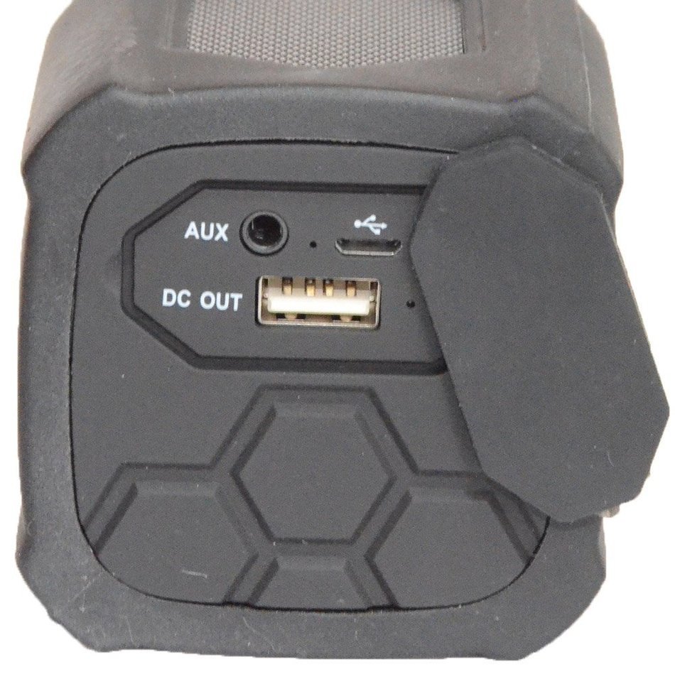 Bluetooth Speaker Waterproof & Power Bank Protable Music Sound Box with Microphone (Black) N3