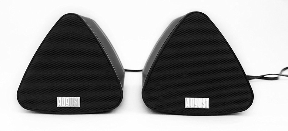 August MS515B Dual Speaker Portable Bluetooth Stereo Speakers &ndash;2x5W Wireless Speaker Pair for Phones, Tablets,... N2