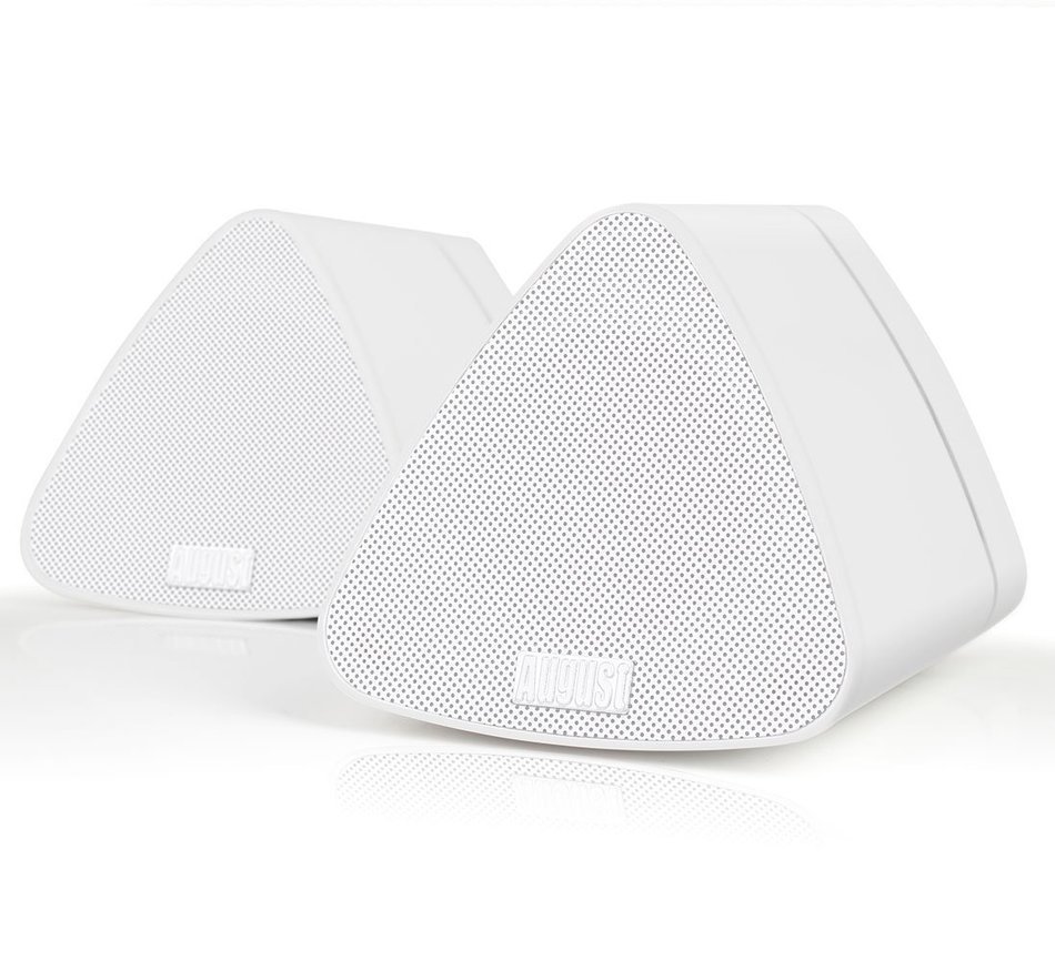 August MS515B Dual Speaker Portable Bluetooth Stereo Speakers &ndash;2x5W Wireless Speaker Pair for Phones, Tablets,... N13