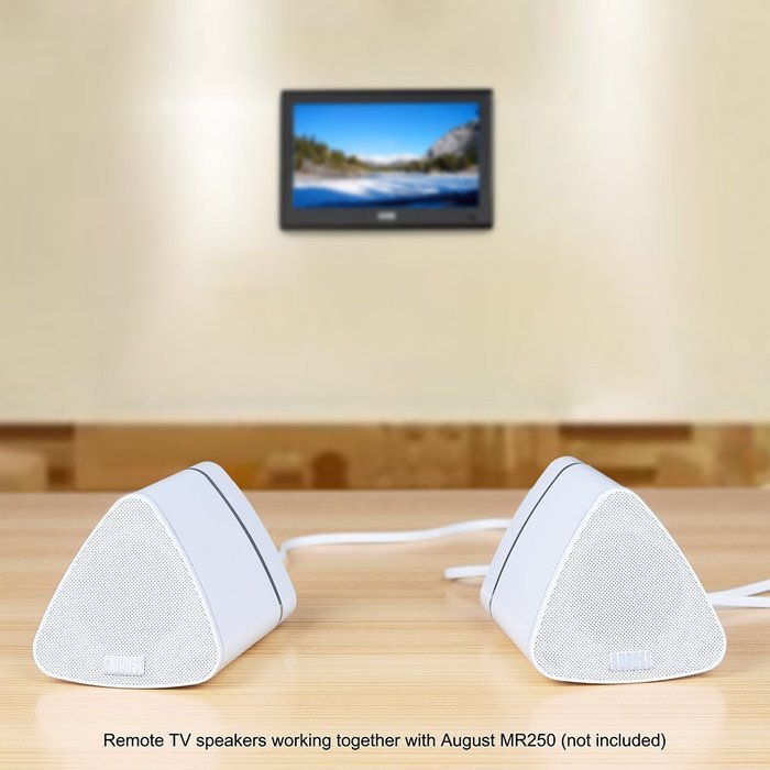 August MS515B Dual Speaker Portable Bluetooth Stereo Speakers &ndash;2x5W Wireless Speaker Pair for Phones, Tablets,... N14