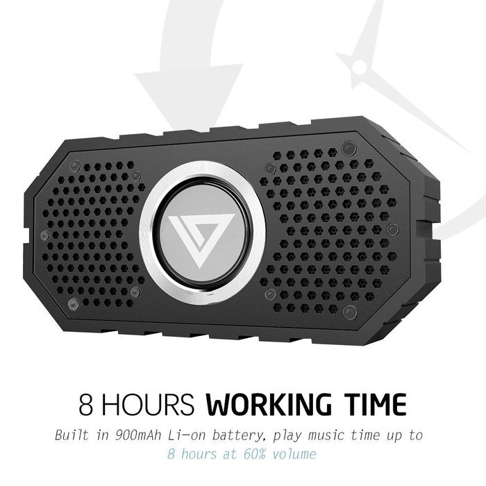 Waterproof Bluetooth Speaker with Aux-In &TF Card Slot, Collen Wireless Speaker with Mic, Hands-free Calling for... N2