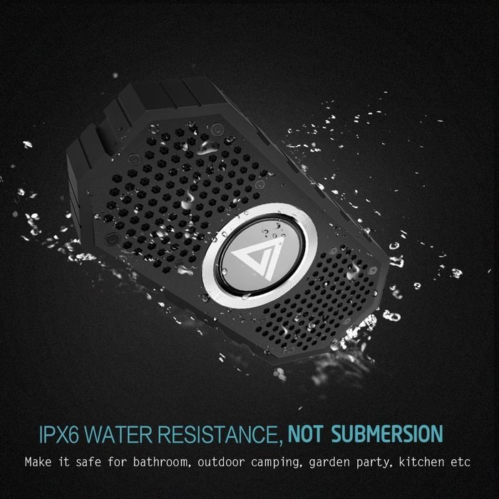 Waterproof Bluetooth Speaker with Aux-In &TF Card Slot, Collen Wireless Speaker with Mic, Hands-free Calling for... N8