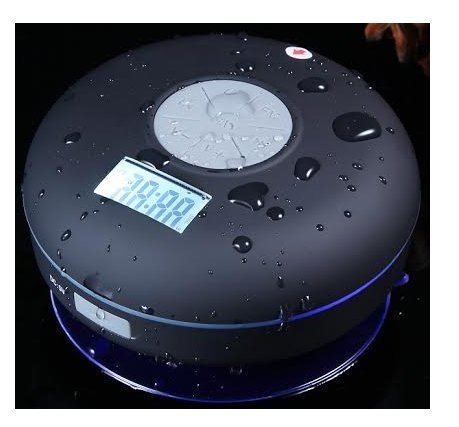 { Water Proof IPX7 Shower Speaker } Portable NFC Bluetooth Wireless Speaker w/ FM Radio & LCD Display System (... N2