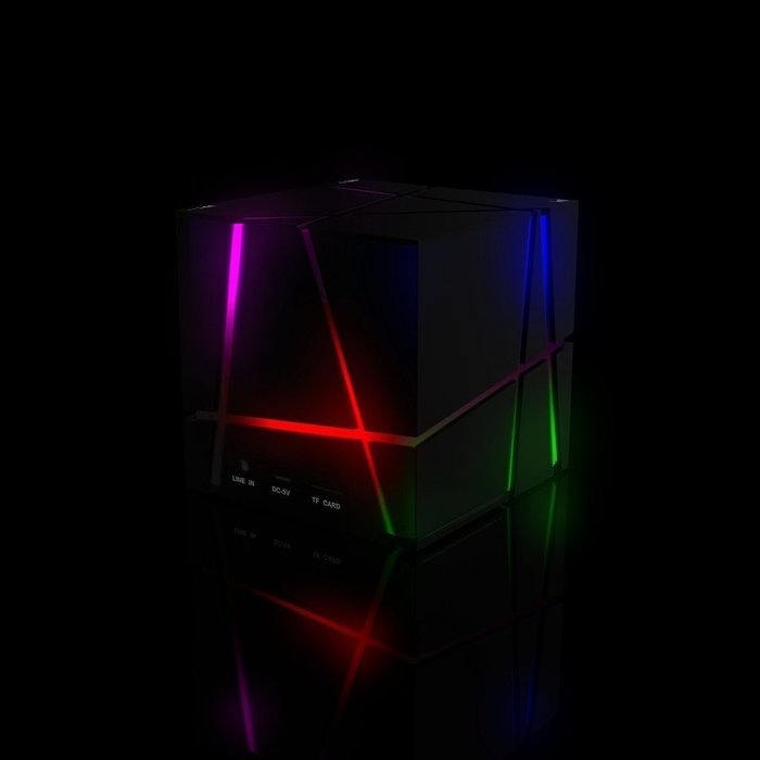 Happy Hours - Stylish Cube Wireless Bluetooth Subwoofer Speaker Fits Home Travel Car / 400mAh Battery Built-in... N6