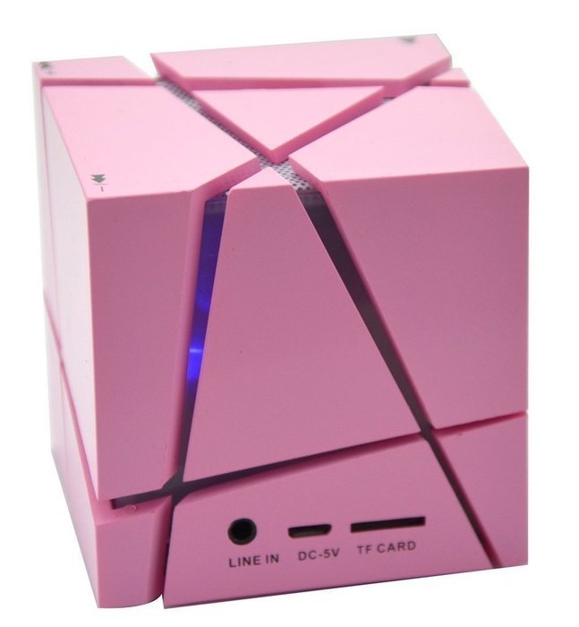 Happy Hours - Stylish Cube Wireless Bluetooth Subwoofer Speaker Fits Home Travel Car / 400mAh Battery Built-in... N17