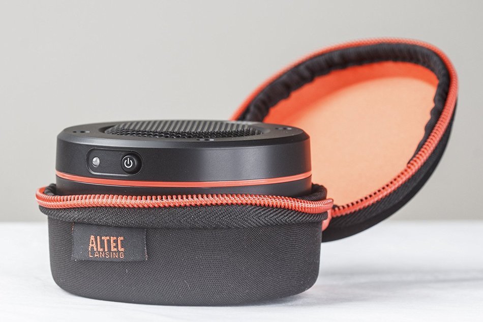 Altec Lansing IMT228 OrbitM Ultra Portable Speakers With Carrying Case And Clip N3