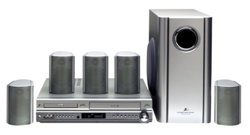 Zenith XBS344 Progressive Scan DVD-VCR Home Theater System (Silver) (Discontinued by Manufacturer)