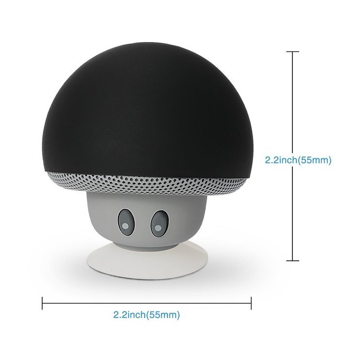 Marsboy Portable Mini Mushroom Stereo Speaker with Sucking Disk Bracket for Smartphones N5