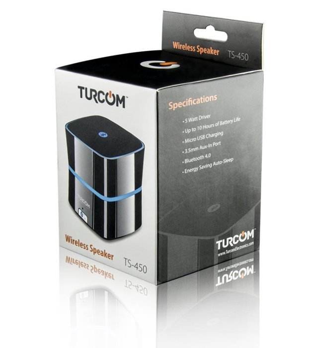 Turcom 5 Watt Enhanced Bass Portable Wireless Bluetooth Speaker with Latest Bluetooth Technology, 8-12 Hour Playtime... N8