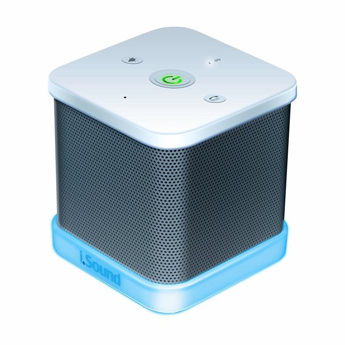 iSound iGlowSound Cube Bluetooth Speaker (white)