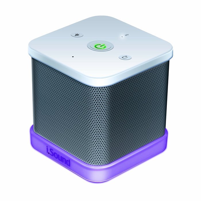 iSound iGlowSound Cube Bluetooth Speaker (white) N4