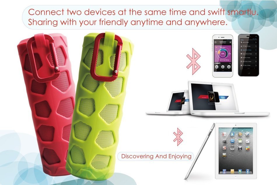 FOLOTE Bluetooth Speakers Portable V4.1 Wireless Speaker, Shockproof Dual Stereo Sound with Long Playtime Music... N2