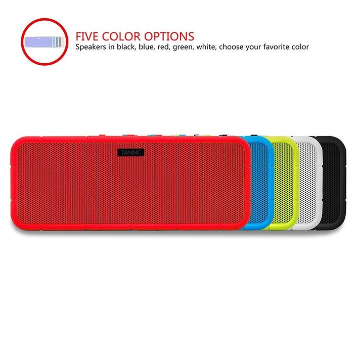 TANNC Bluetooth Speaker, Portable Wireless Speaker, Rechargable Battery with Changeable Silicone Outer Shell and... N9