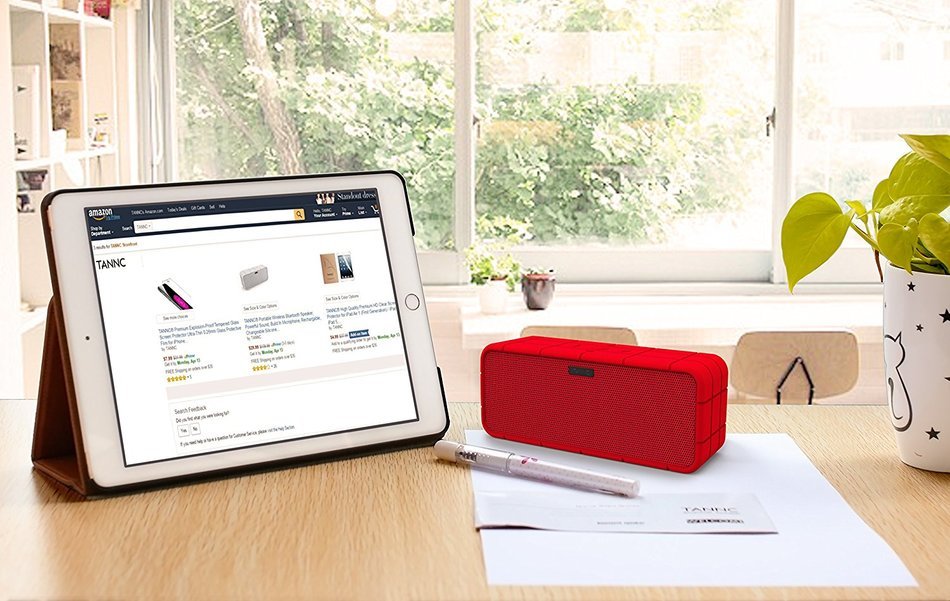 TANNC Bluetooth Speaker, Portable Wireless Speaker, Rechargable Battery with Changeable Silicone Outer Shell and... N14