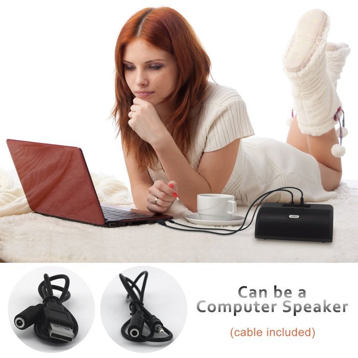 TecBillion 3-in-1 Multifunction Bluetooth 3.0 Wireless Speaker, Total 6W Output Power with Enhanced Bass and Stereo... N6