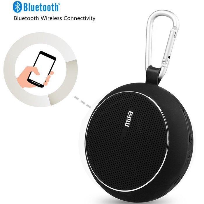 MIFA F1 Portable Outdoor Bluetooth Speaker Black With Sound Card, Hands-free ,3W,6 Hours Playtime ,Rechargeable...