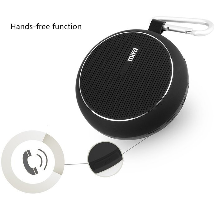 MIFA F1 Portable Outdoor Bluetooth Speaker Black With Sound Card, Hands-free ,3W,6 Hours Playtime ,Rechargeable... N3