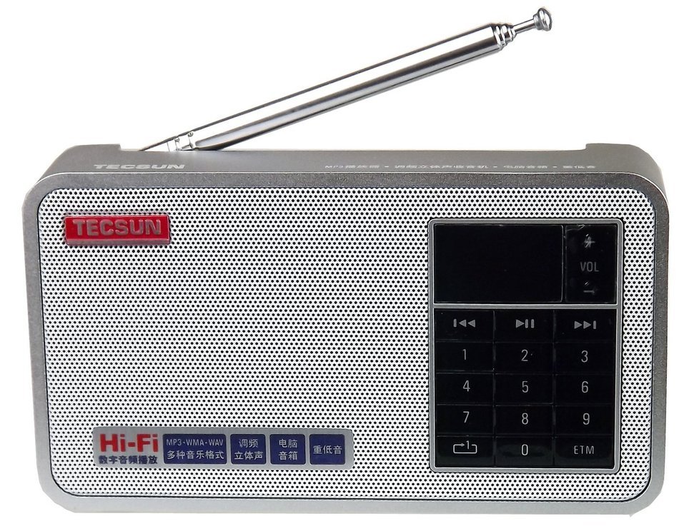 Tecsun X3 Built in an Aluminum case with Rechargeable FM Radio with ETM, MP3 Player with Built-in Micro SD Card...