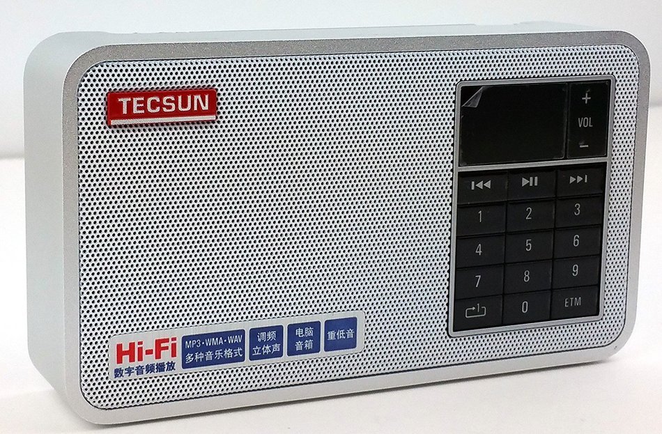 Tecsun X3 Built in an Aluminum case with Rechargeable FM Radio with ETM, MP3 Player with Built-in Micro SD Card... N4