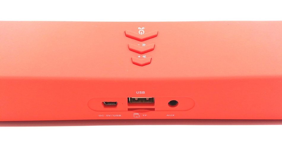 Keeka Ultra-Bass High Performance Bluetooth Music Player and Boombox for Bluetooth Enabled Mobile Devices - Red... N3
