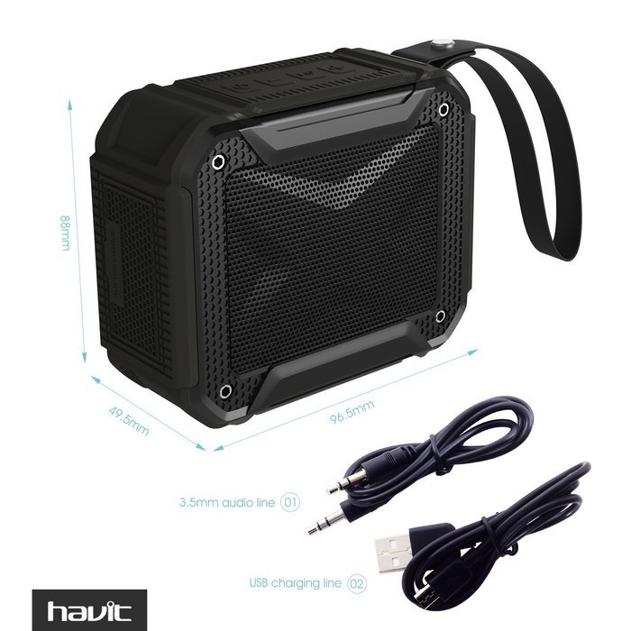 HAVIT Portable Wireless Bluetooth 4.1 Speaker, IPX5 Waterproof Dustproof for Outdoors Sport or Shower, Rechargeable... N6